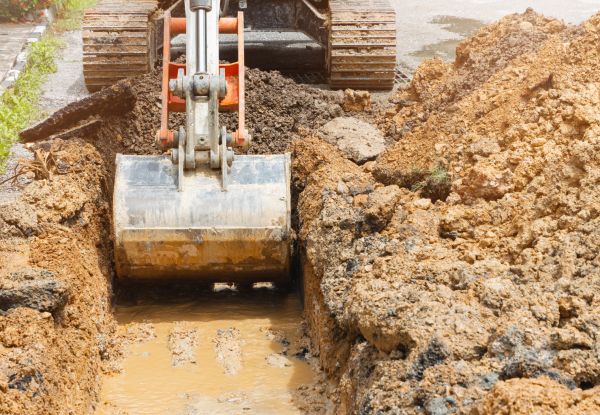 Water Line Digging in Brighton